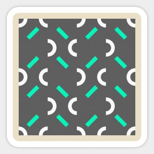 Memphis 80s Style Graphic Design Pattern Sticker